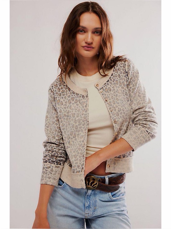 Free People Sweaters - Free People Nocturnal Patterned Cardi